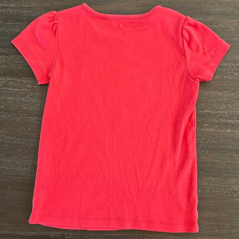 Gymboree girls short sleeve pink tee 7